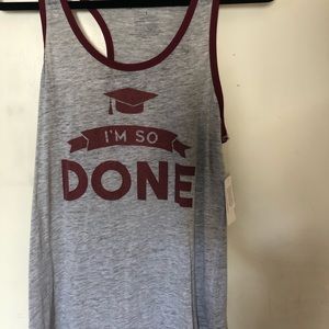 Tank top for a graduate. NWT